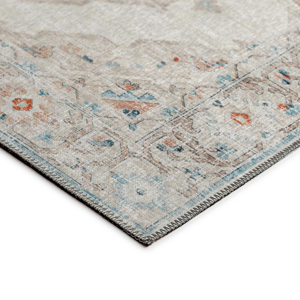 Indoor/Outdoor Marbella MB1 Ivory Washable 2'3" x 7'6" Runner Rug. Picture 4