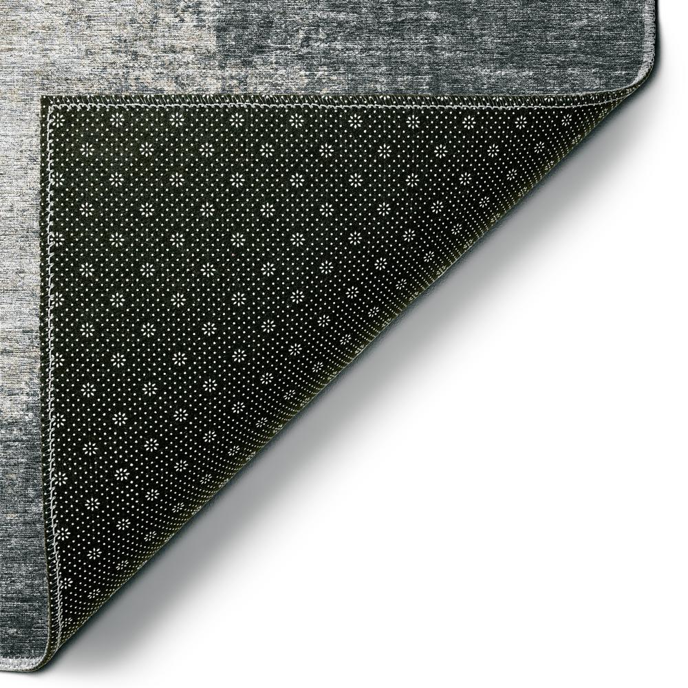 Rylee Black Transitional Abstract 5' x 7'6" Area Rug Black ARY31. Picture 4