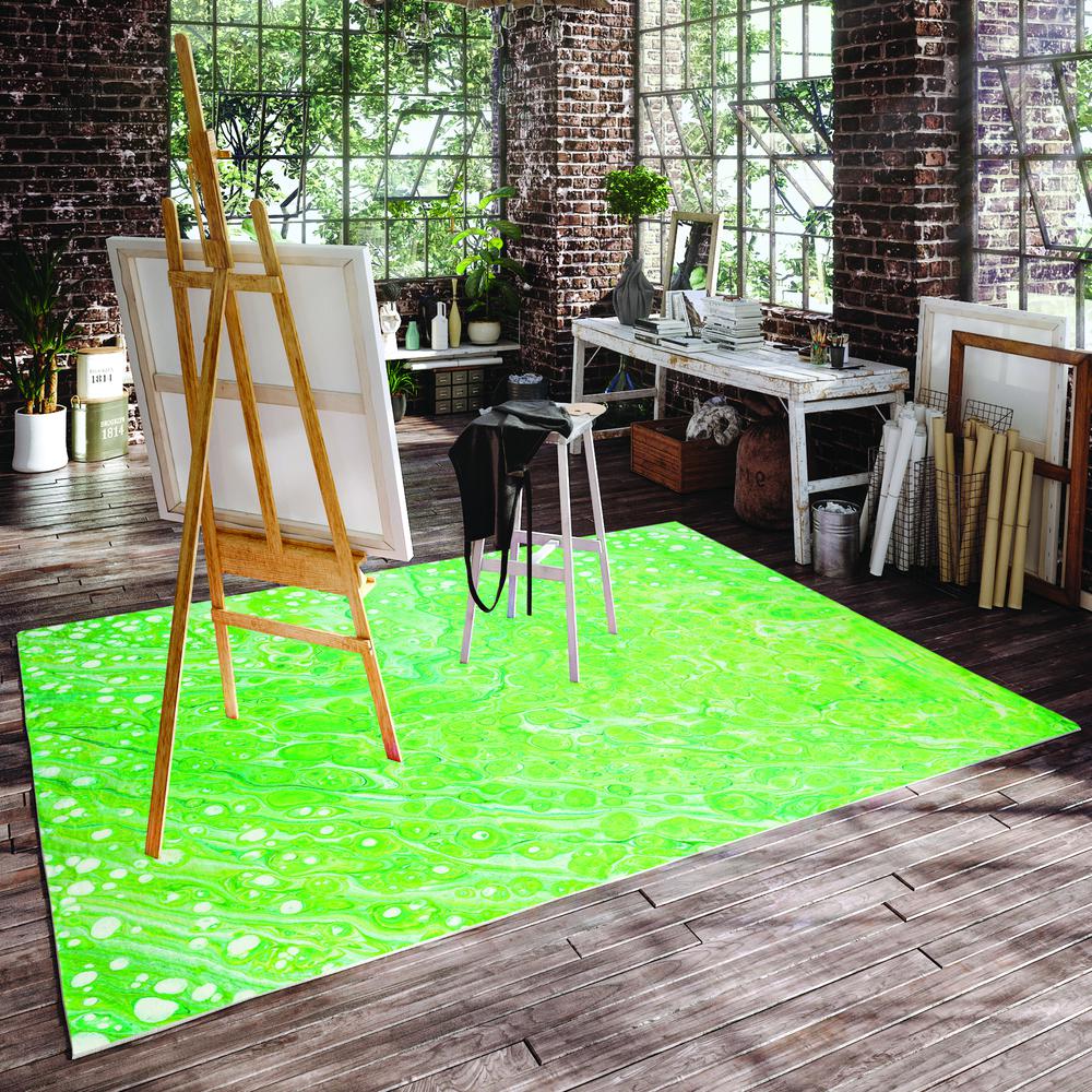 Kikiamo KK5 Lime-In 8' x 8' Round Rug. Picture 6