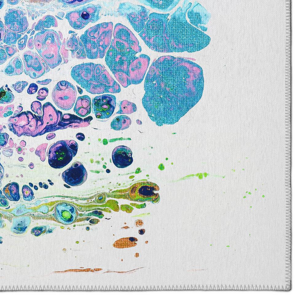 Karina Mermaid Modern Abstract 5' x 7'6" Area Rug Mermaid AKC50. Picture 2