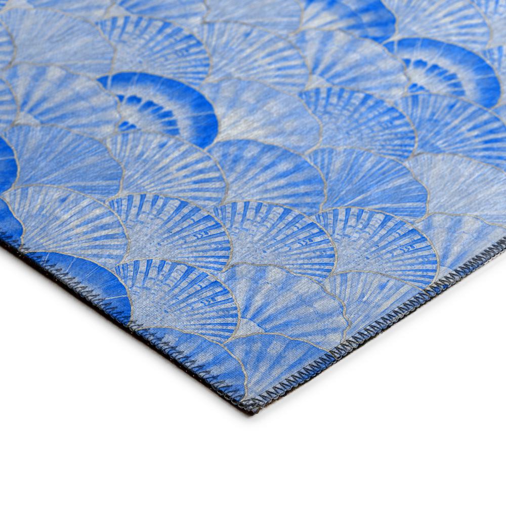 Indoor/Outdoor Surfside ASR32 Blue Washable 8' x 8' Round Rug. Picture 4
