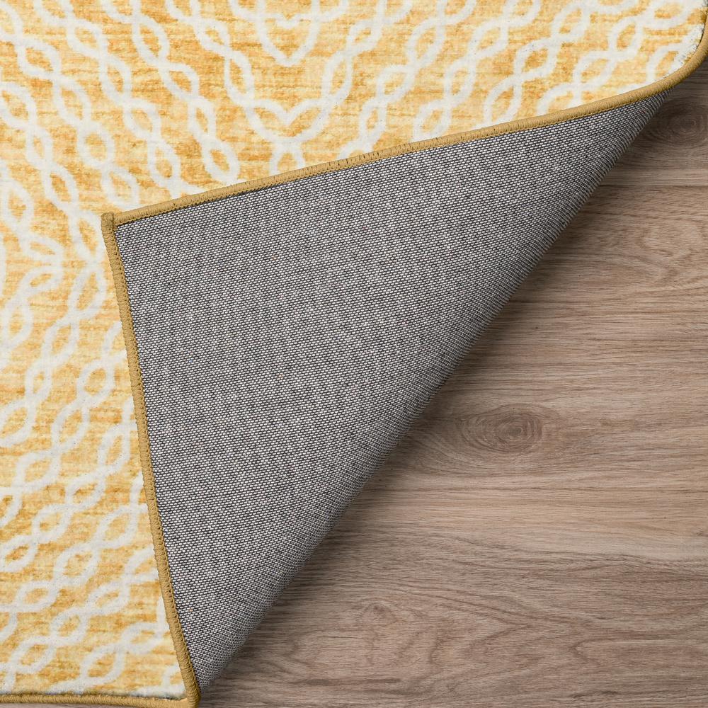 Brisbane BR3 Gold 8' x 8' Round Rug. Picture 4