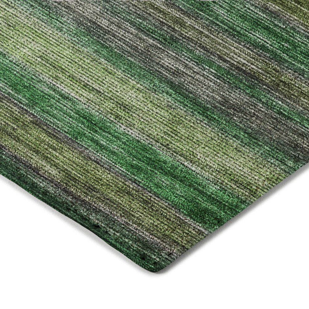 Luxury Washable Indoor/Outdoor Kochi Aloe 8' x 8' Round Rug. Picture 2