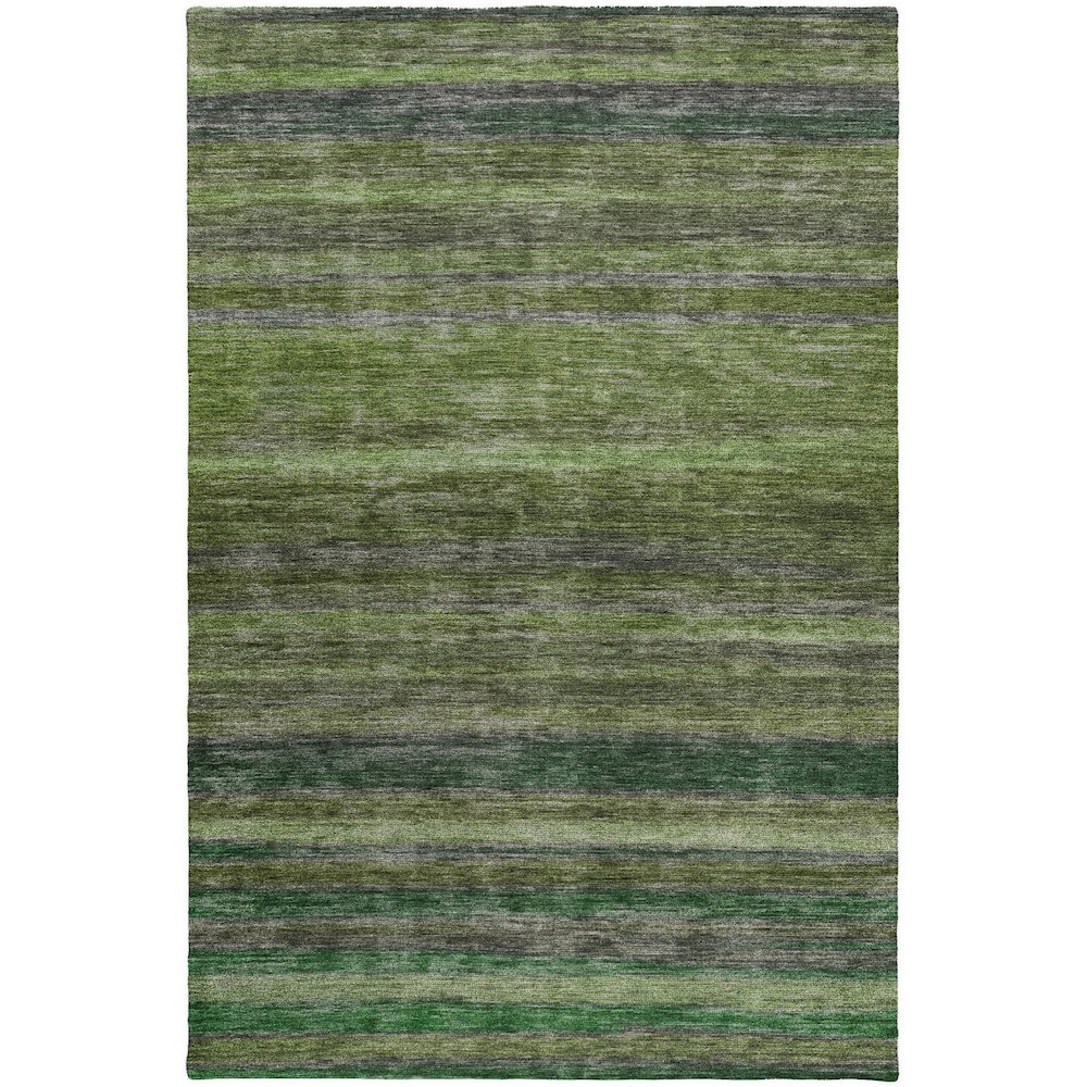 Luxury Washable Indoor/Outdoor Kochi Aloe 10' x 14' Rug. Picture 1