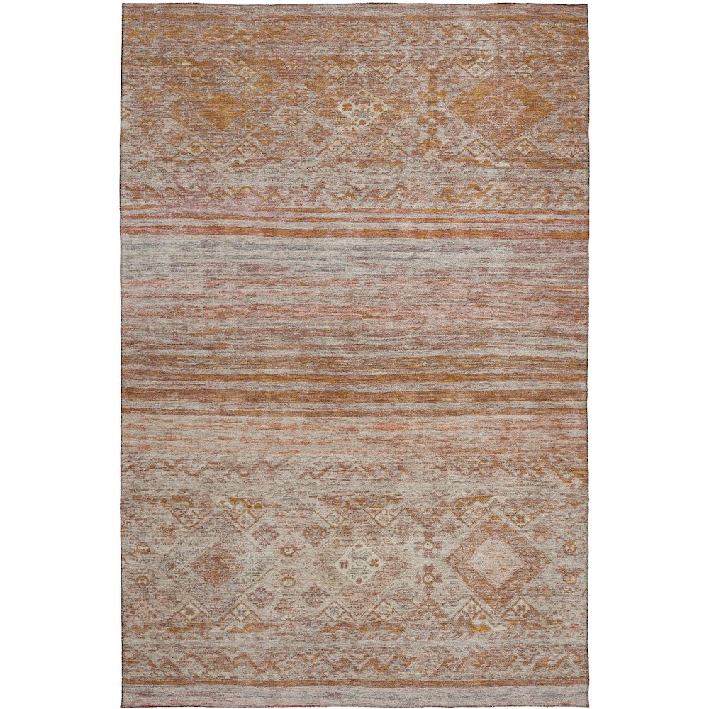 Indoor/Outdoor Karaj Copper 10' x 14' Rug. Picture 1