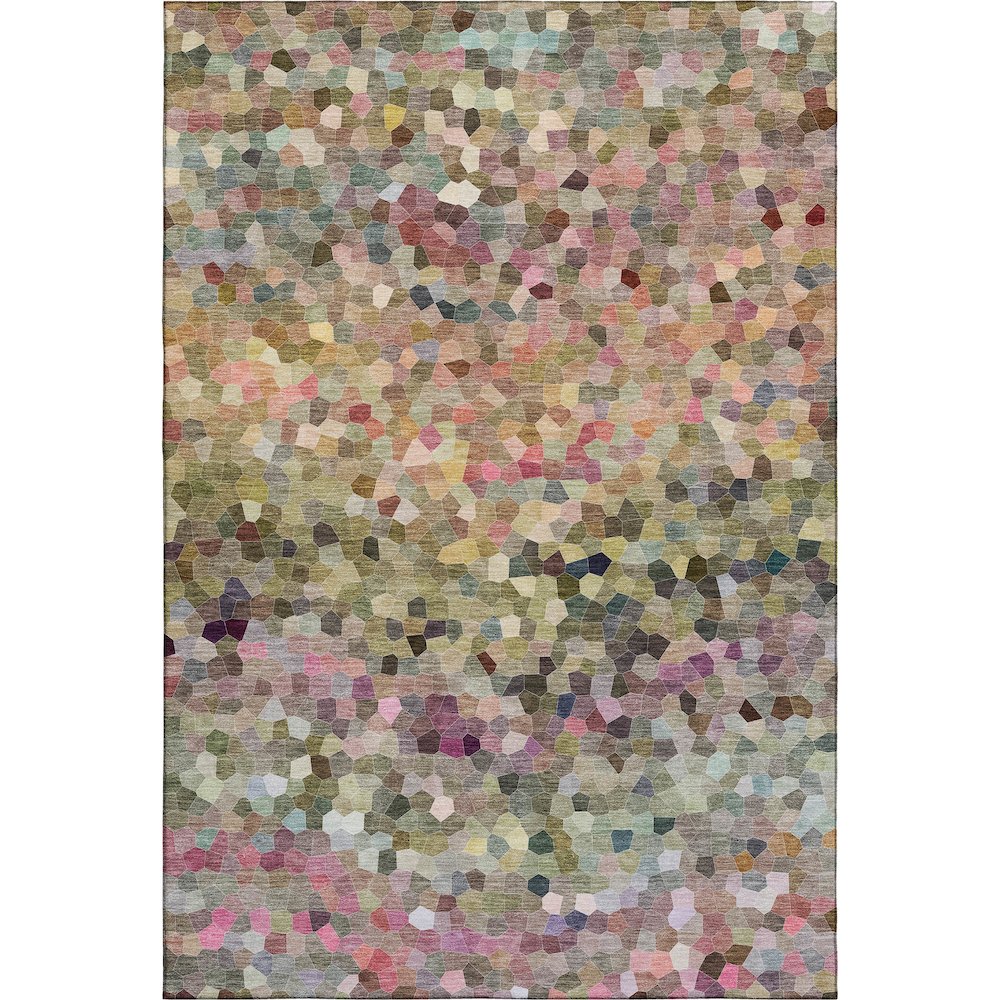 Luxury Washable Indoor/Outdoor Kaleidoscope KL1 Multi 10' x 14' Rug. Picture 1