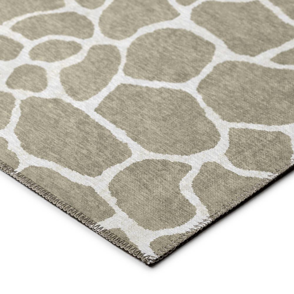 Safari Taupe Animal Animal Print 5' x 7'6" Area Rug Taupe ASF34. Picture 3
