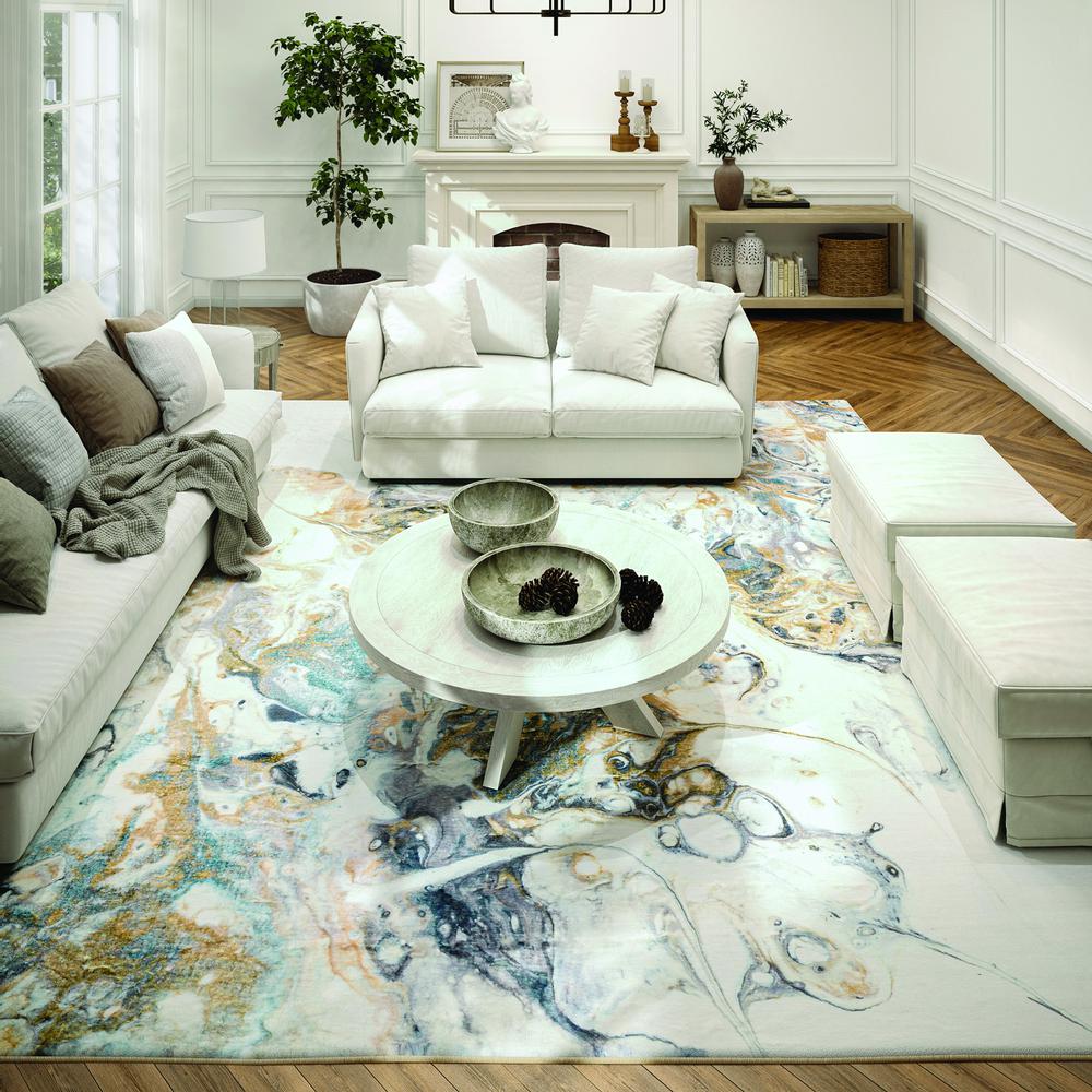 Kikiamo KK11 Volcano 8' x 8' Round Rug. Picture 2
