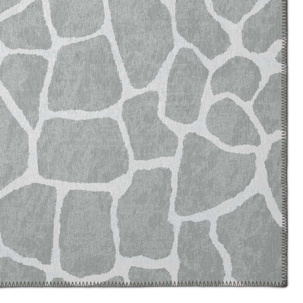 Safari Grey Animal Animal Print 5' x 7'6" Area Rug Grey ASF34. Picture 2