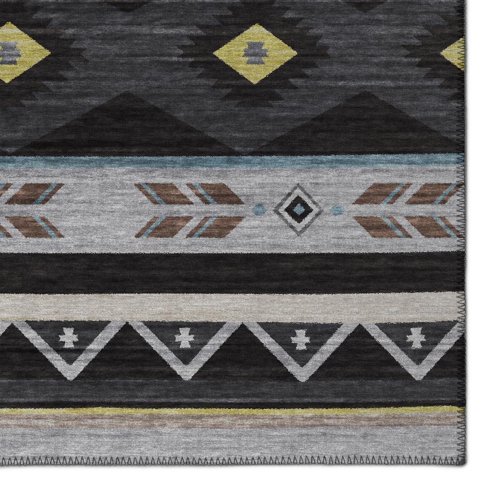 Indoor/Outdoor Sonora ASO33 Midnight Washable 8' x 8' Round Rug. Picture 3