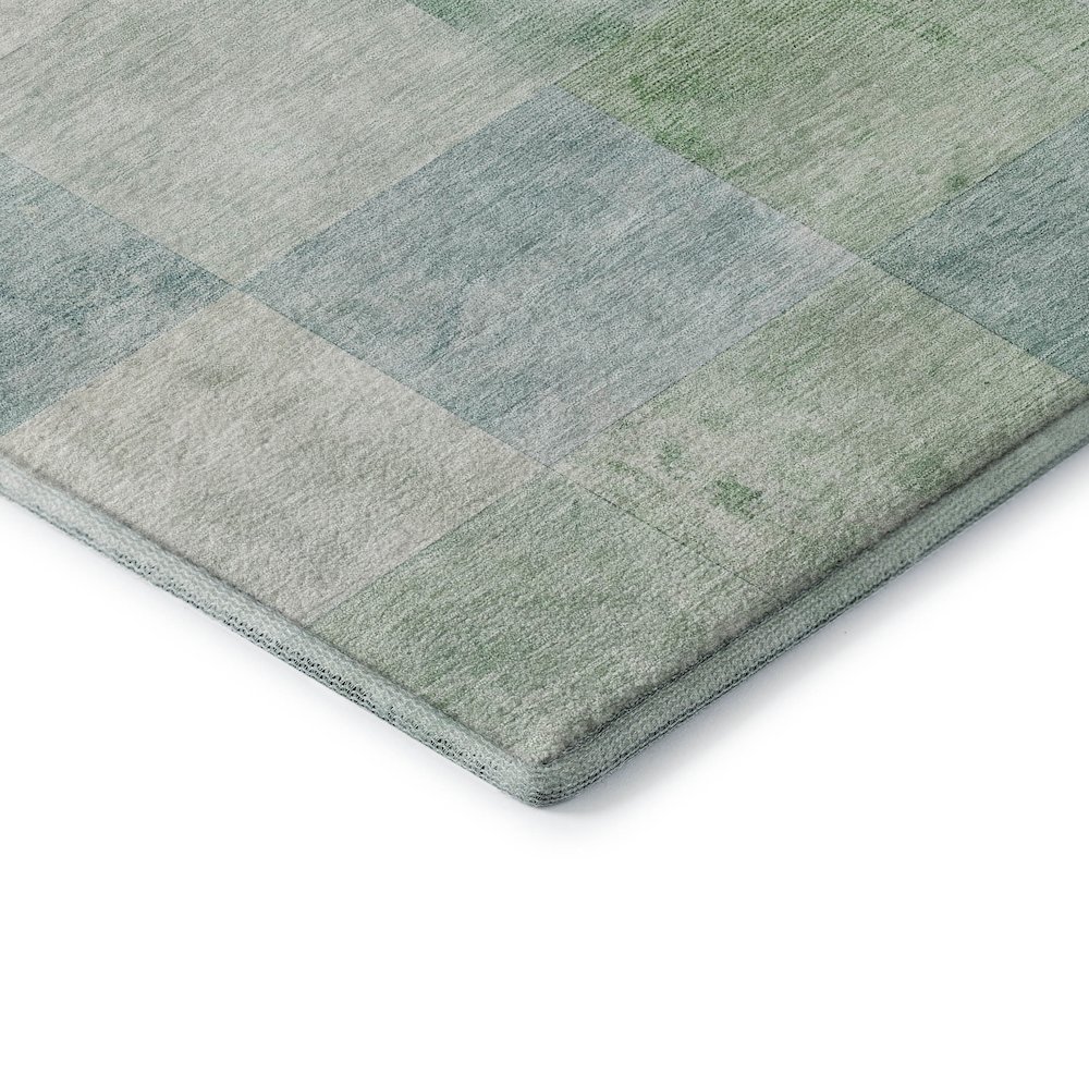 Machine Washable Indoor/Outdoor Pacifica Seafoam 8' x 8' Round Rug. Picture 2