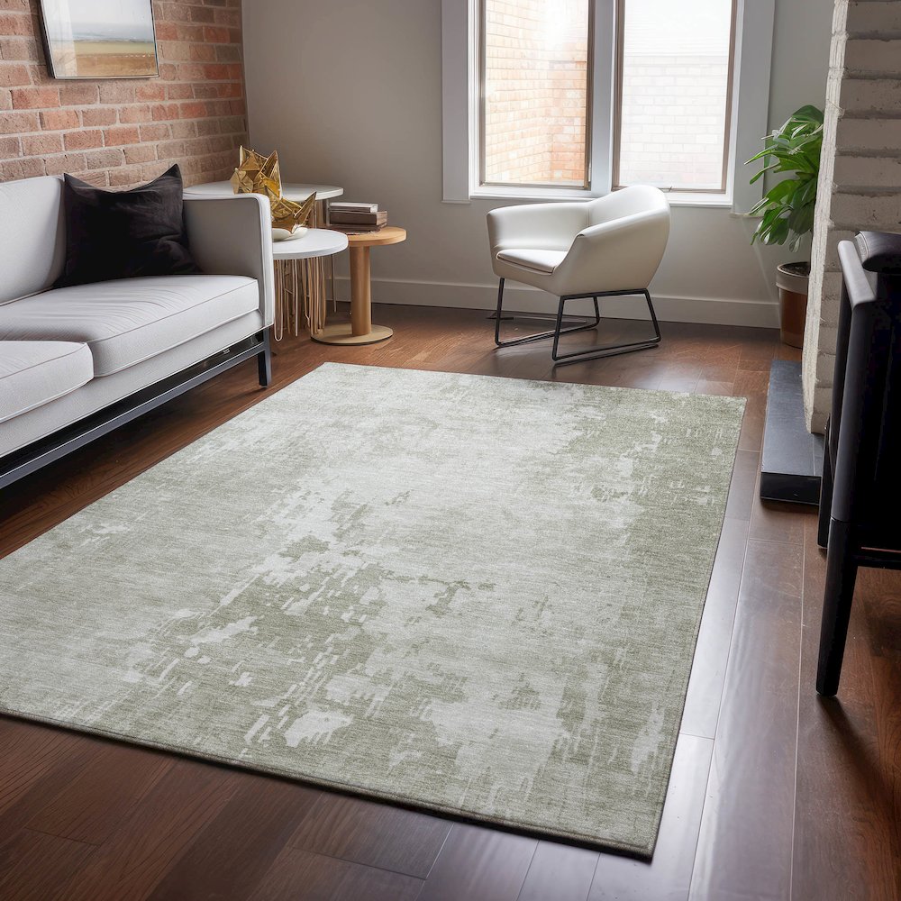 Machine Washable Indoor/Outdoor Pacifica Linen 10' x 14' Rug. Picture 5