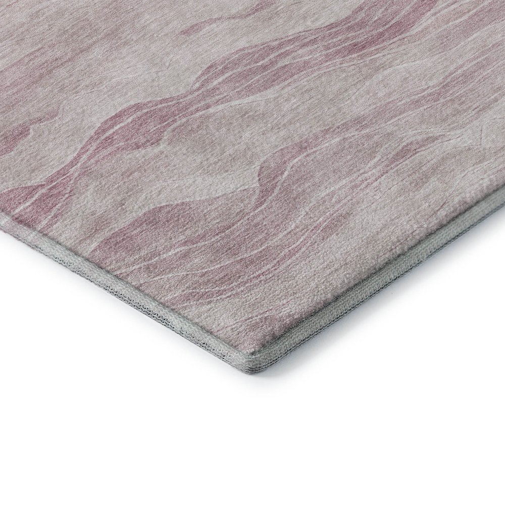 Machine Washable Indoor/Outdoor Pacifica Pink 8' x 8' Round Rug. Picture 2