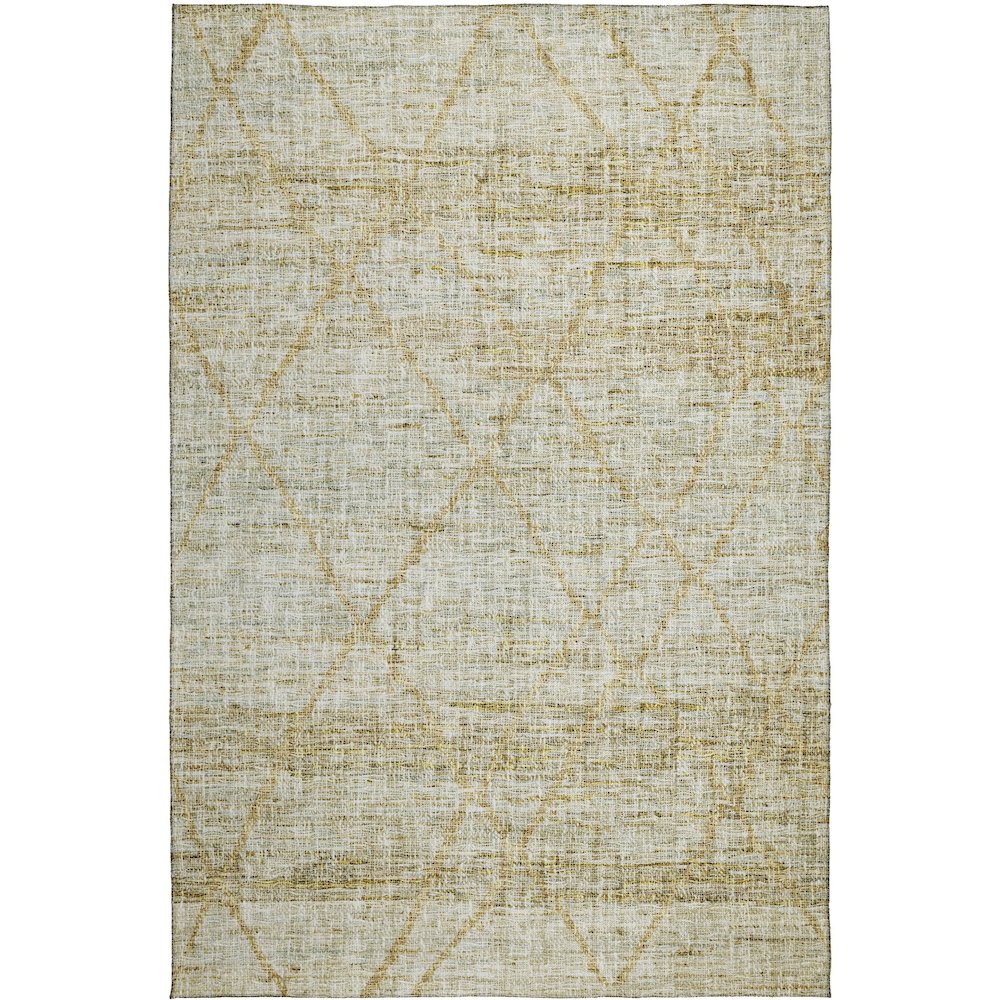 Luxury Washable Indoor/Outdoor Portico Wheat 10' x 14' Rug. Picture 1