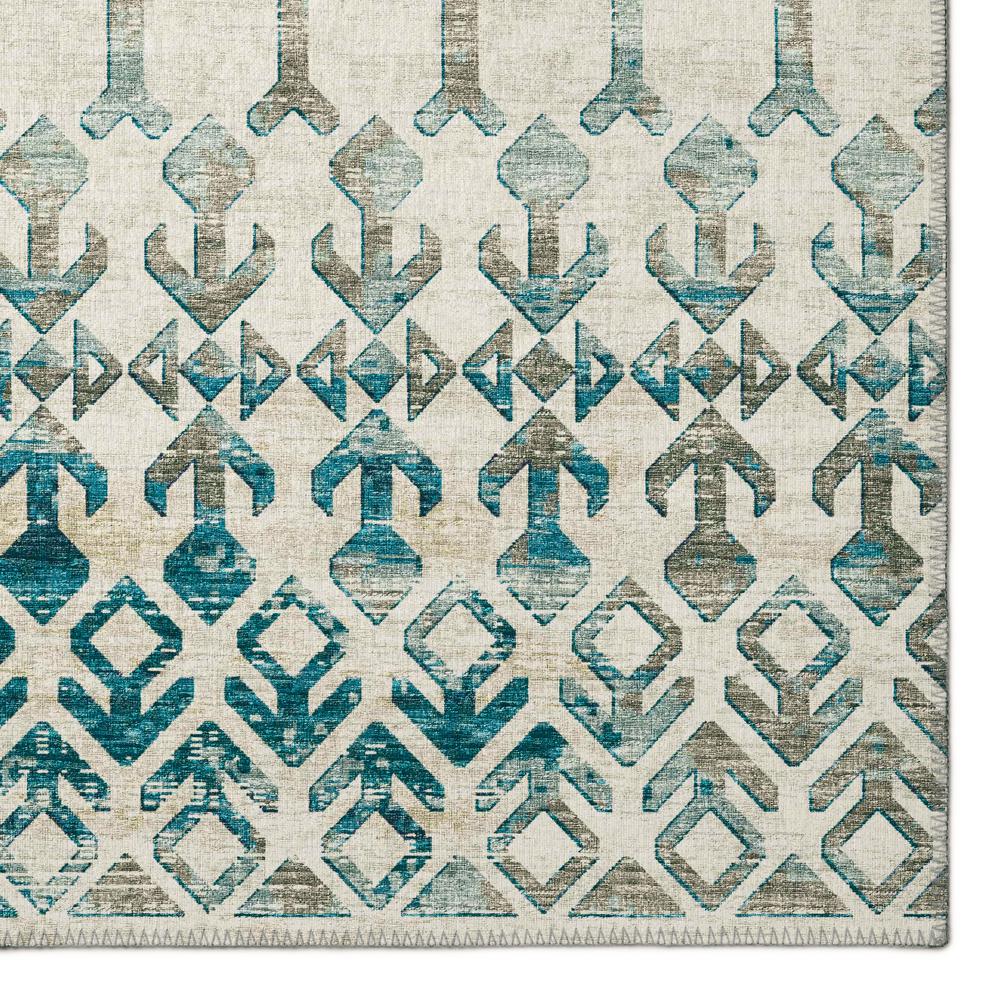 Bravado Ivory Transitional Aztec/Incan 5' x 7'6" Area Rug Ivory ABV38. Picture 2