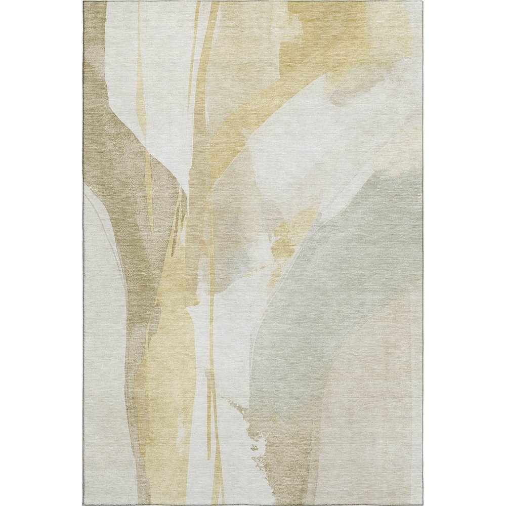 Luxury Washable Indoor/Outdoor Ravenna Beige 10' x 14' Rug. Picture 1