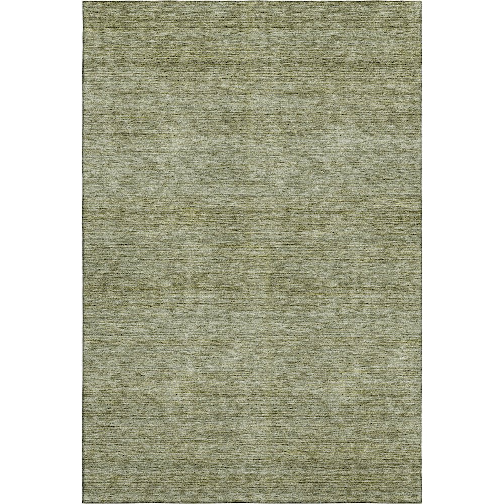 Luxury Washable Indoor/Outdoor Soft Essentials SE1 Green 10' x 14' Rug. Picture 1