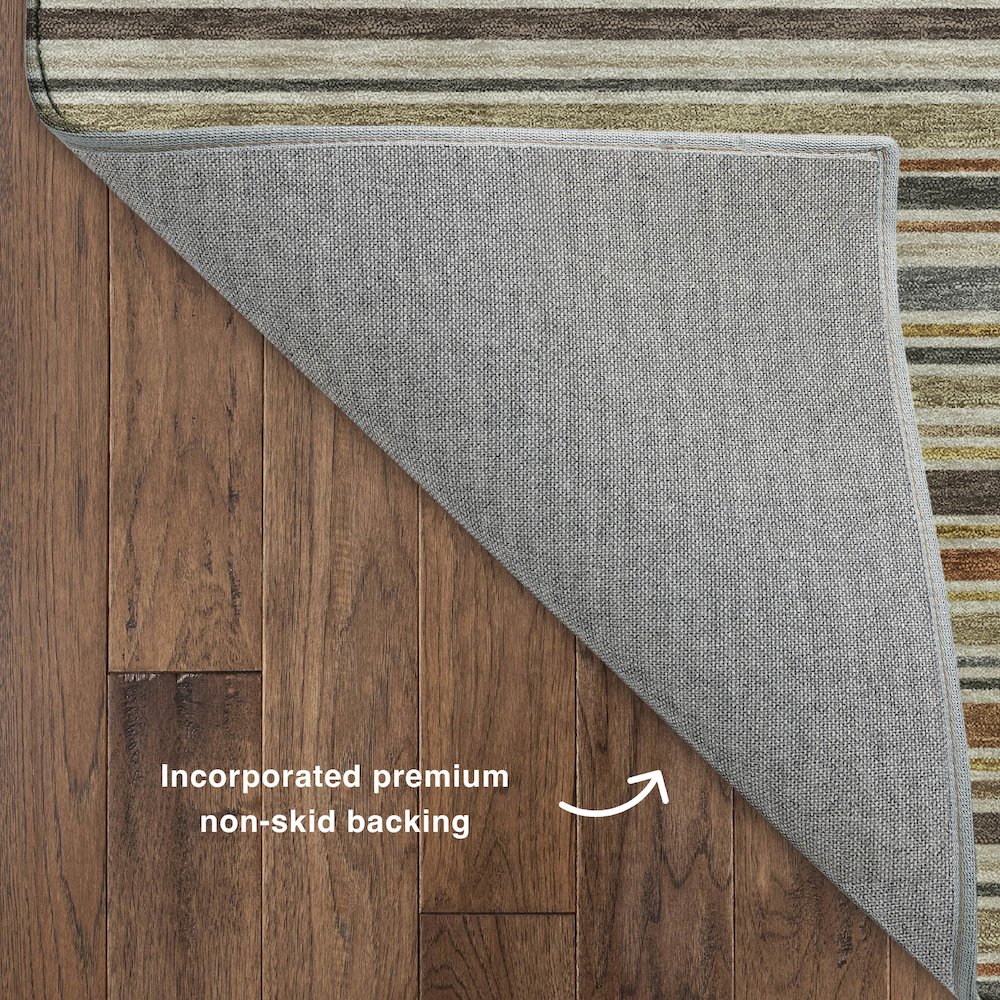 Luxury Washable Indoor/Outdoor Soft Essentials SE2 Multi 8' x 8' Rug. Picture 4