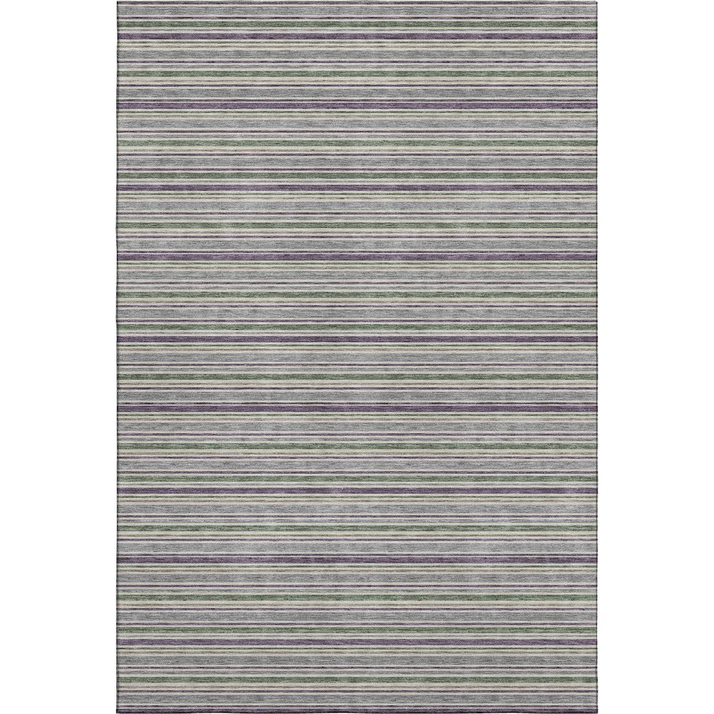 Luxury Washable Indoor/Outdoor Soft Essentials SE2 Gray 10' x 14' Rug. Picture 1