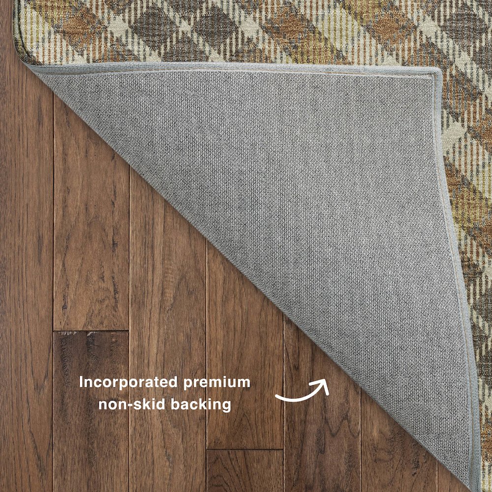 Luxury Washable Indoor/Outdoor Soft Essentials SE3 Multi 8' x 8' Rug. Picture 4