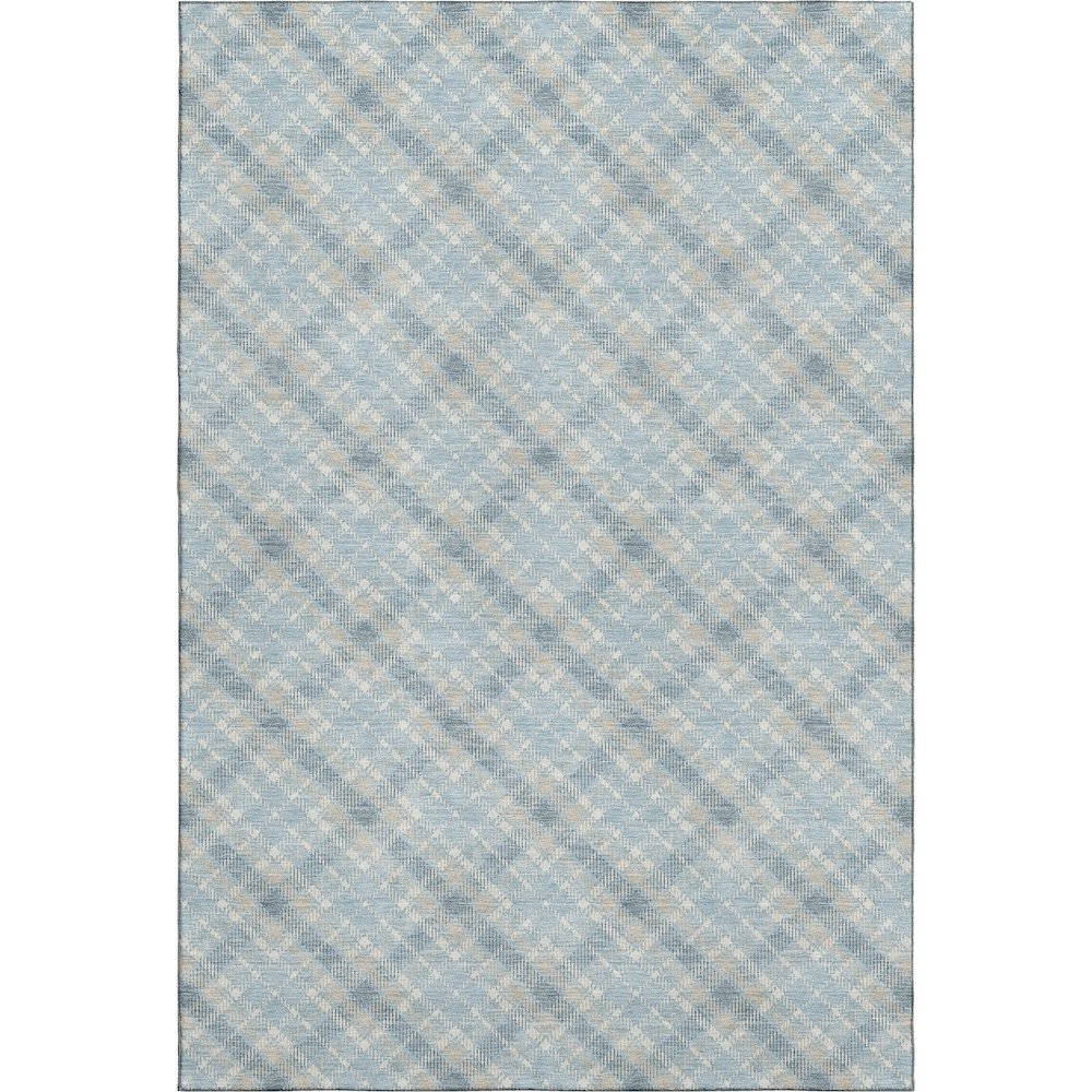 Luxury Washable Indoor/Outdoor Soft Essentials SE3 Blue 10' x 14' Rug. Picture 1