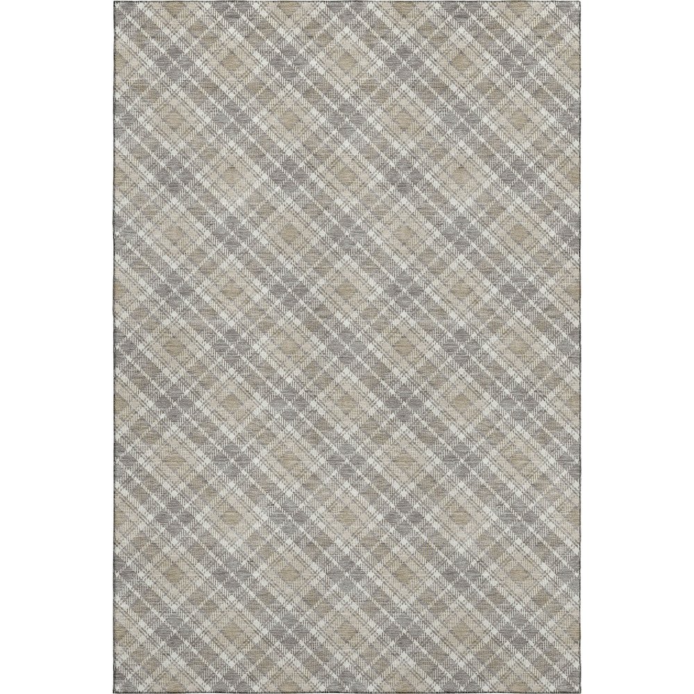 Luxury Washable Indoor/Outdoor Soft Essentials SE3 Brown 10' x 14' Rug. Picture 1