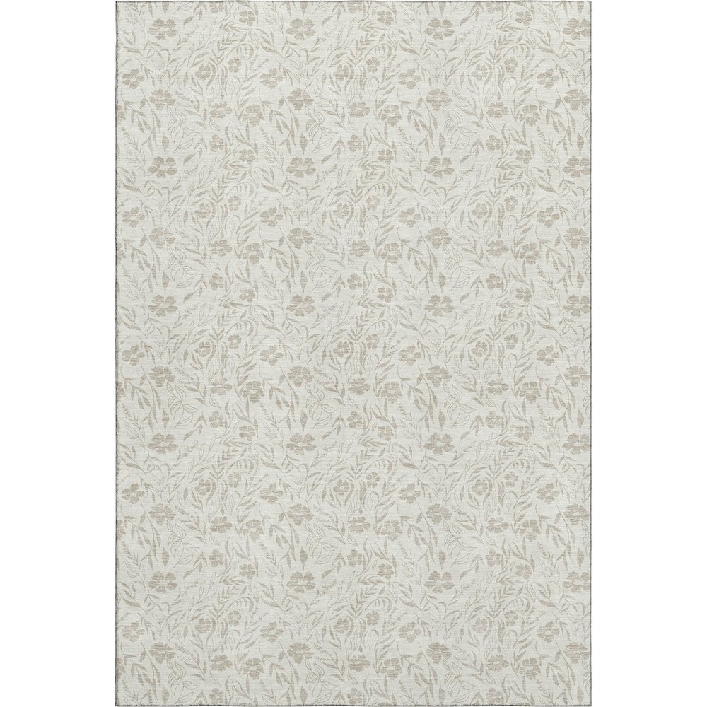 Luxury Washable Indoor/Outdoor Soft Essentials SE4 Ivory 10' x 14' Rug. Picture 1