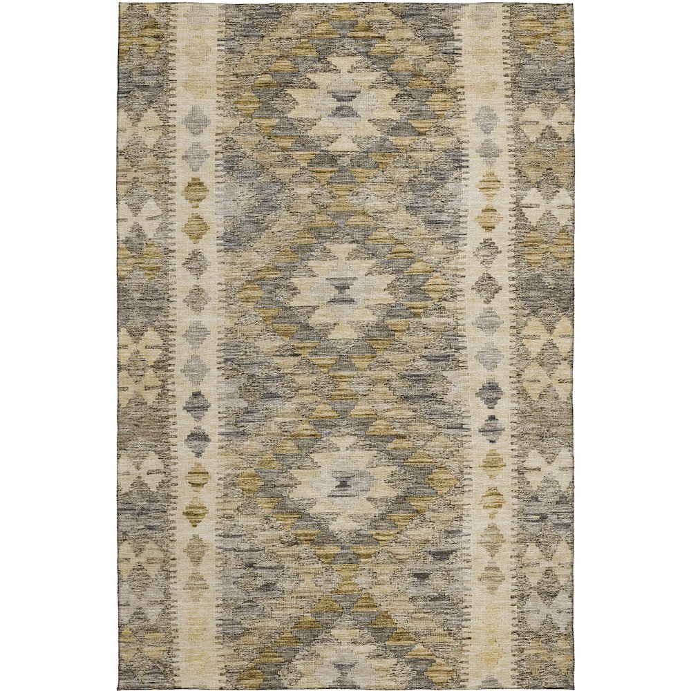 Luxury Washable Indoor/Outdoor Solace Beige 10' x 14' Rug. Picture 1