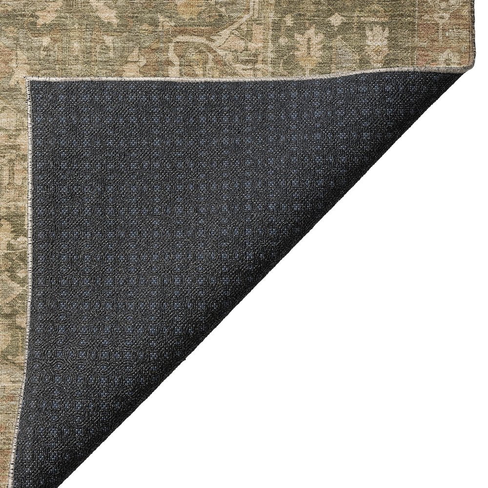 Luxury Washable Indoor/Outdoor Solace Fern 8' x 8' Round Rug. Picture 4