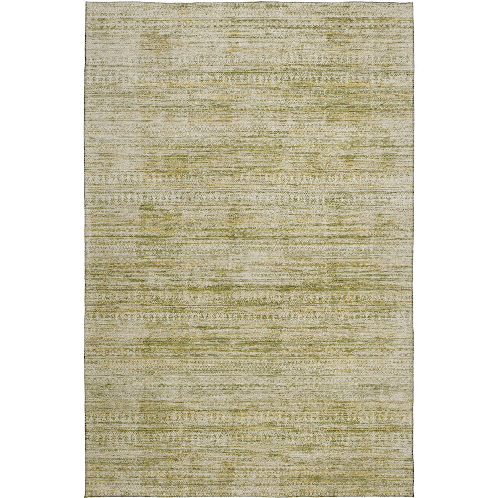 Luxury Washable Indoor/Outdoor Solace Aloe 10' x 14' Rug. Picture 1