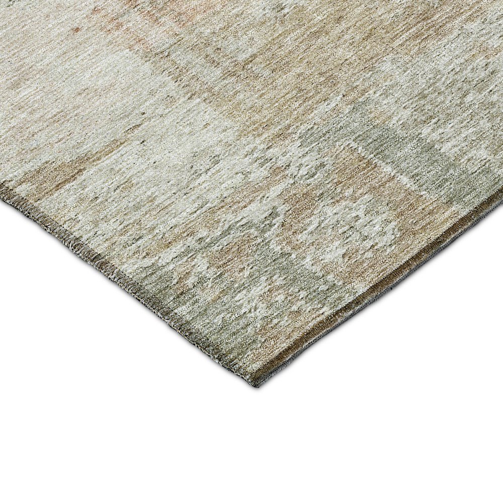 Luxury Washable Indoor/Outdoor Solace Linen 8' x 8' Round Rug. Picture 2