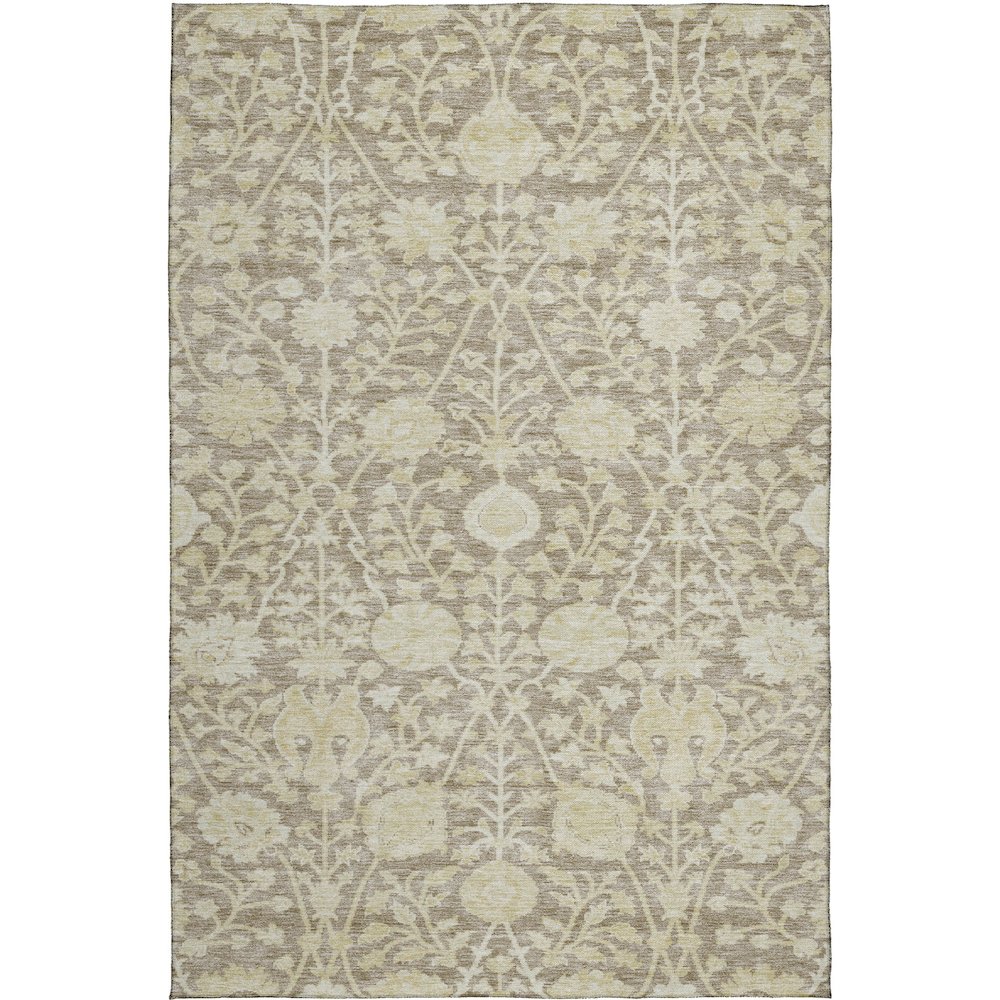Luxury Washable Indoor/Outdoor Solace Mocha 10' x 14' Rug. Picture 1