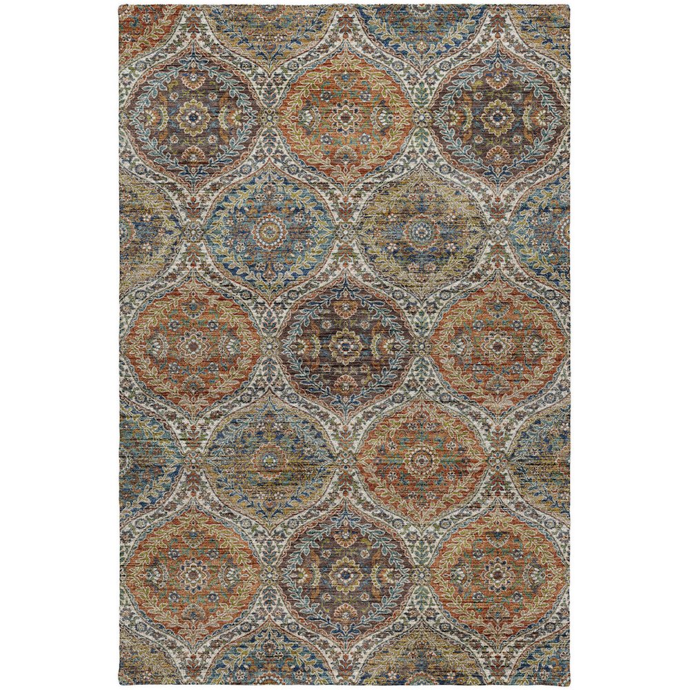 Indoor/Outdoor Silk Road Multi 9' x 12' Rug. Picture 1