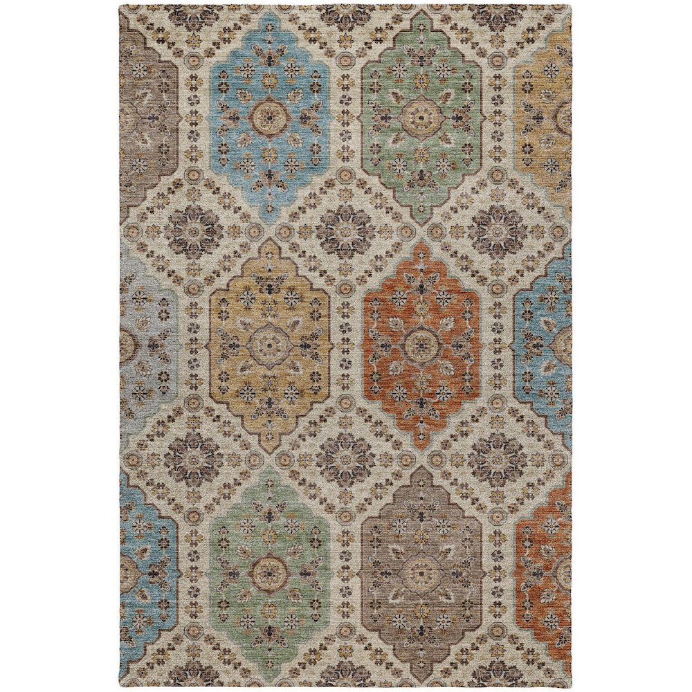 Indoor/Outdoor Silk Road Linen 9' x 12' Rug. Picture 1