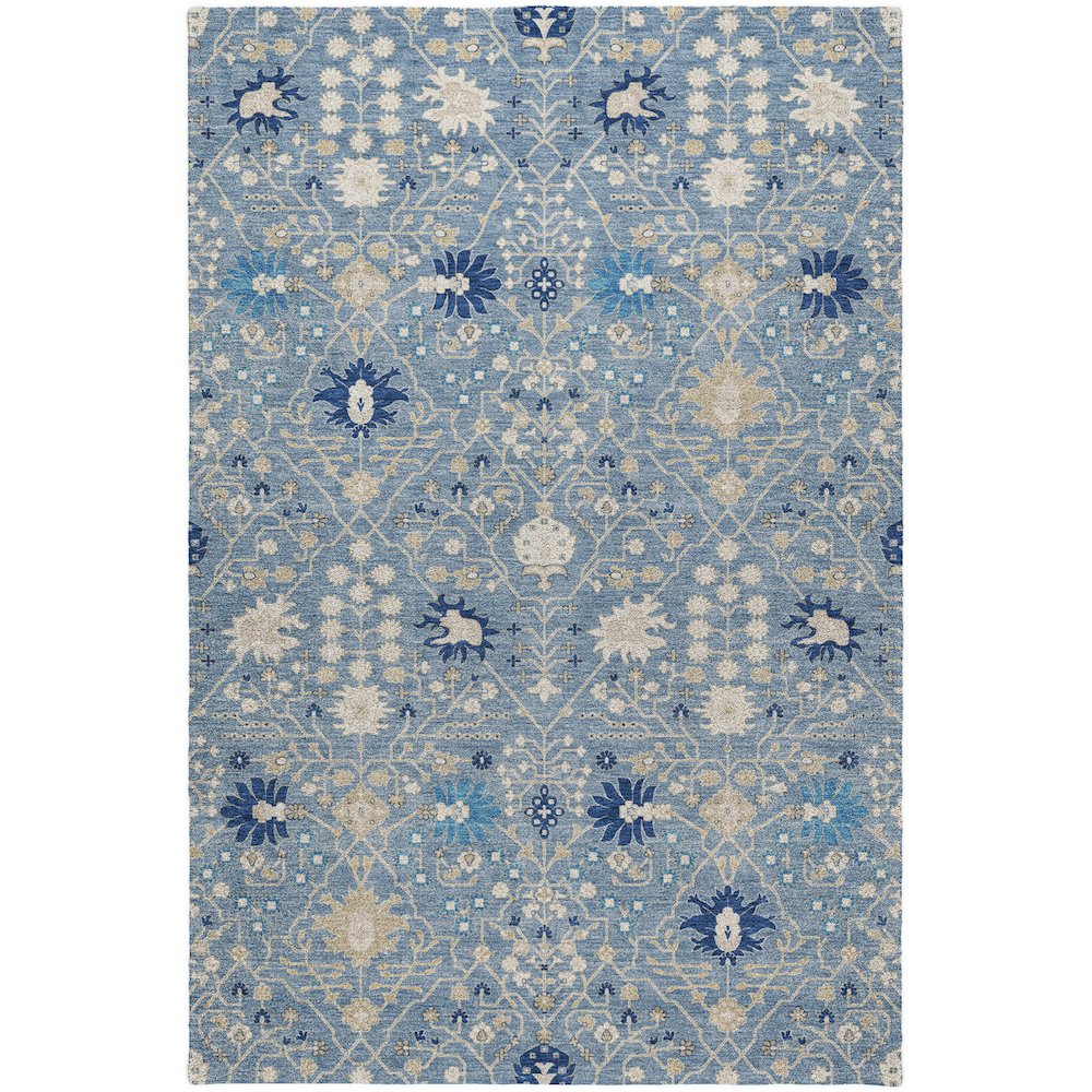 Luxury Washable Indoor/Outdoor Tabrook Denim 10' x 14' Rug. Picture 1