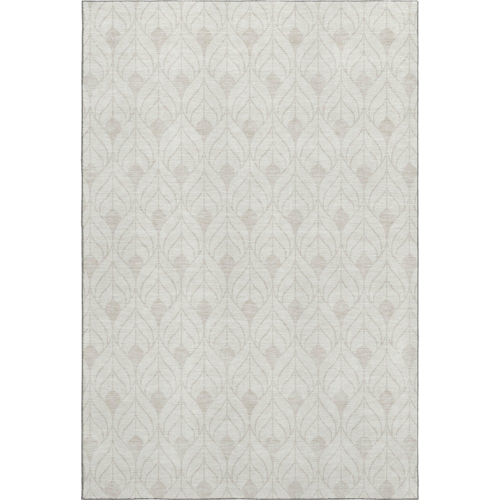 Luxury Washable Indoor/Outdoor The Reserve Ivory 10' x 14' Rug. Picture 1