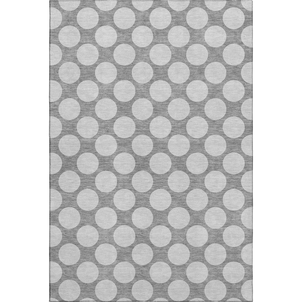 Luxury Washable Indoor/Outdoor The Reserve Gray 10' x 14' Rug. Picture 1
