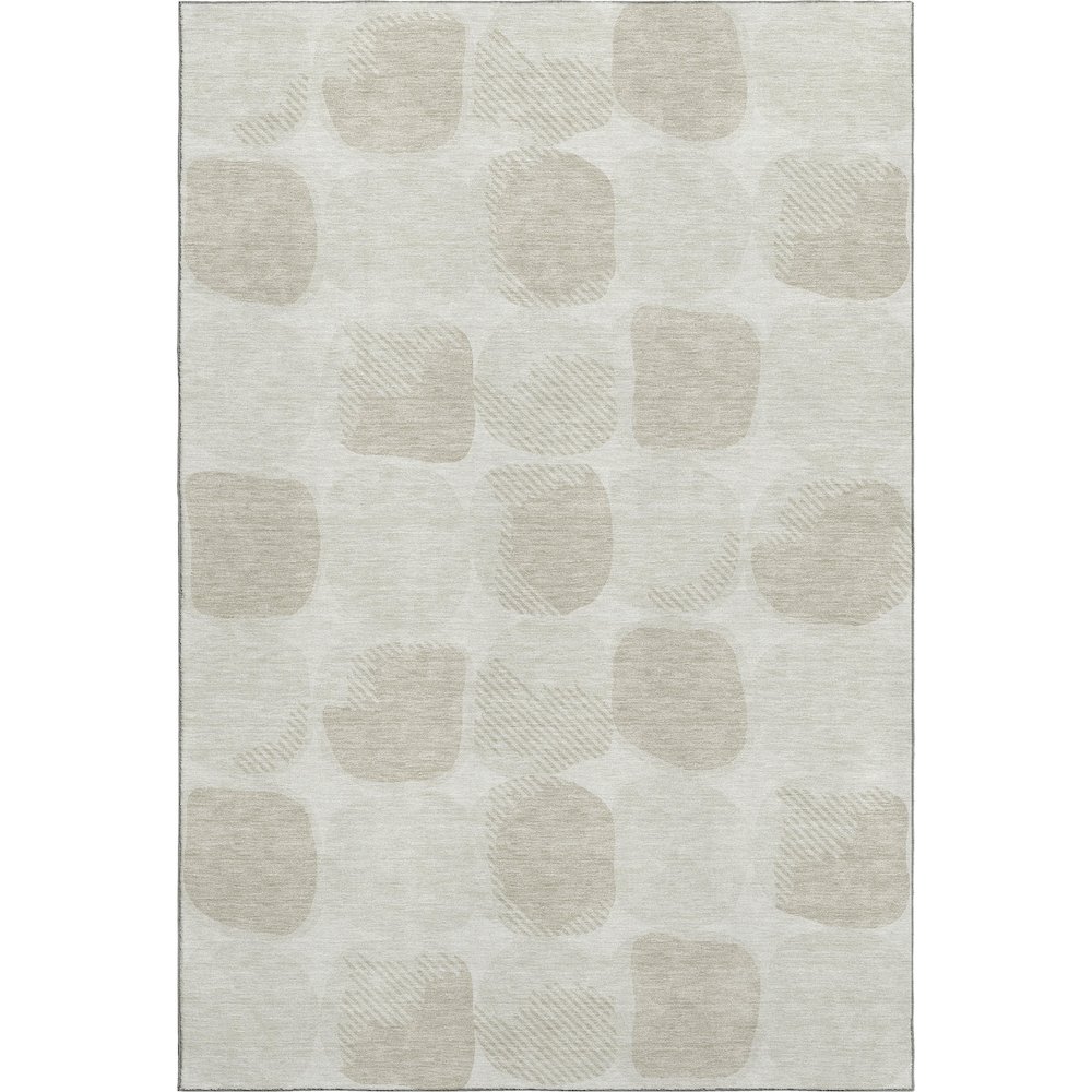Luxury Washable Indoor/Outdoor The Reserve Ivory 10' x 14' Rug. Picture 1