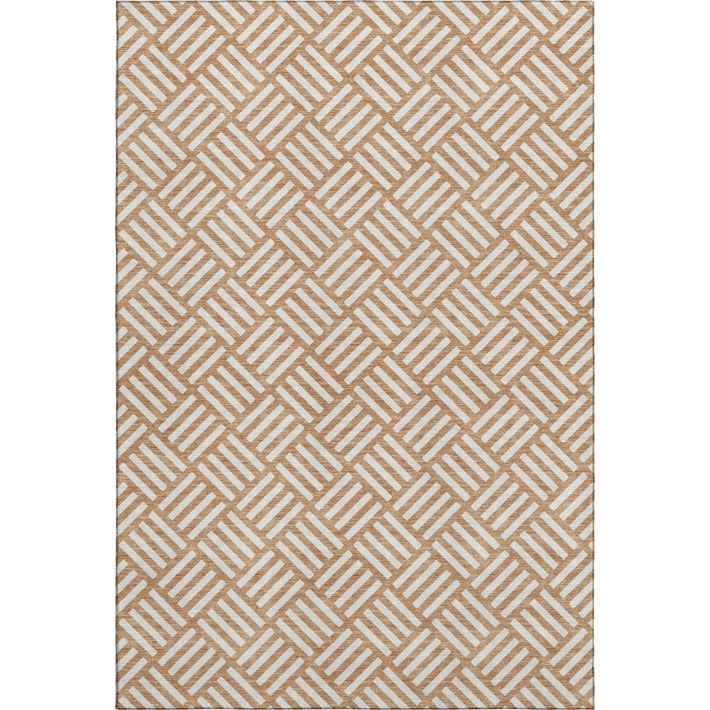 Luxury Washable Indoor/Outdoor The Reserve Copper 10' x 14' Rug. Picture 1