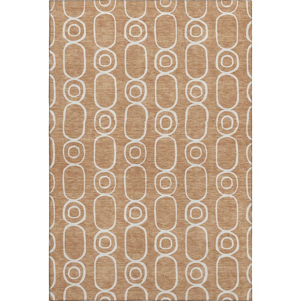 Luxury Washable Indoor/Outdoor The Reserve Copper 10' x 14' Rug. Picture 1