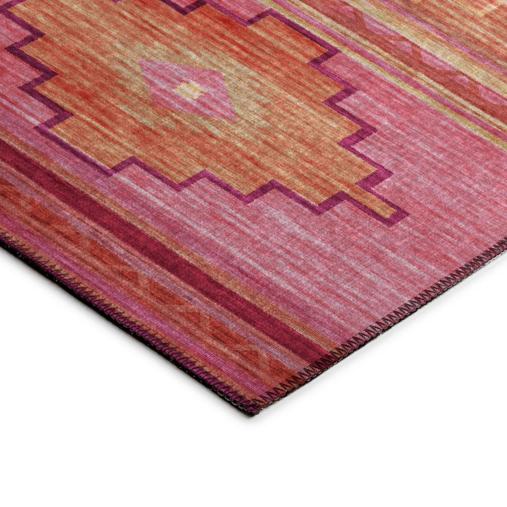 Indoor/Outdoor Sonora ASO31 Pink Washable 8' x 8' Round Rug. Picture 4