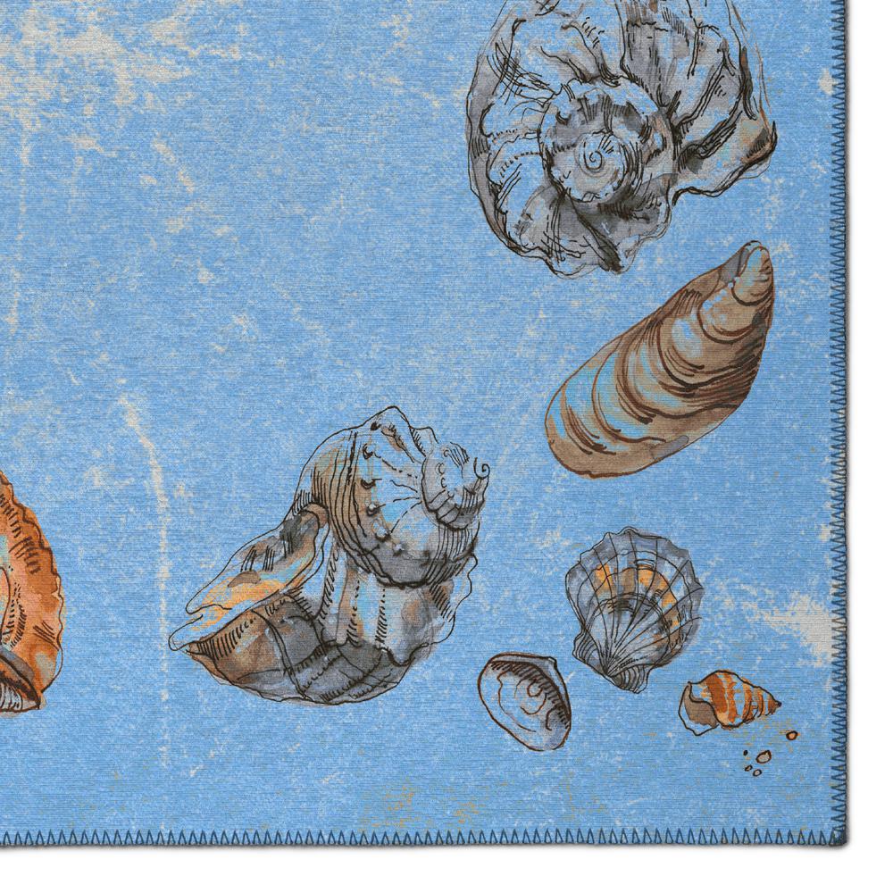 Indoor/Outdoor Seabreeze SZ9 Denim Washable 8' x 10' Rug. Picture 3