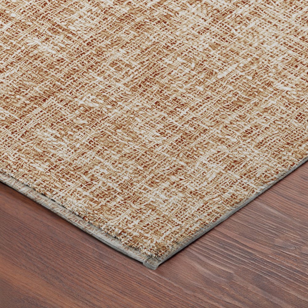 Luxury Washable Voyage VY1 Orange 8' x 8' Rug. Picture 2