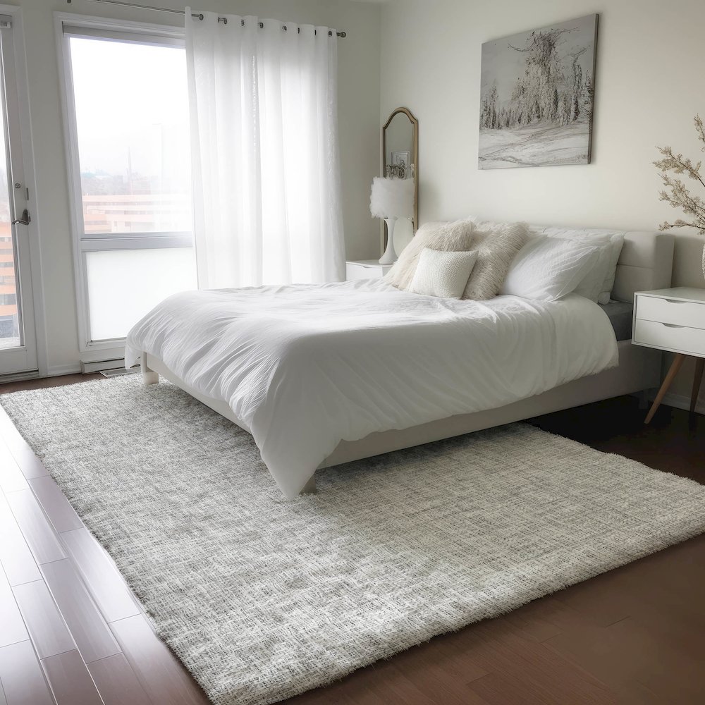 Luxury Washable Voyage VY1 Gray 10' x 14' Rug. Picture 5