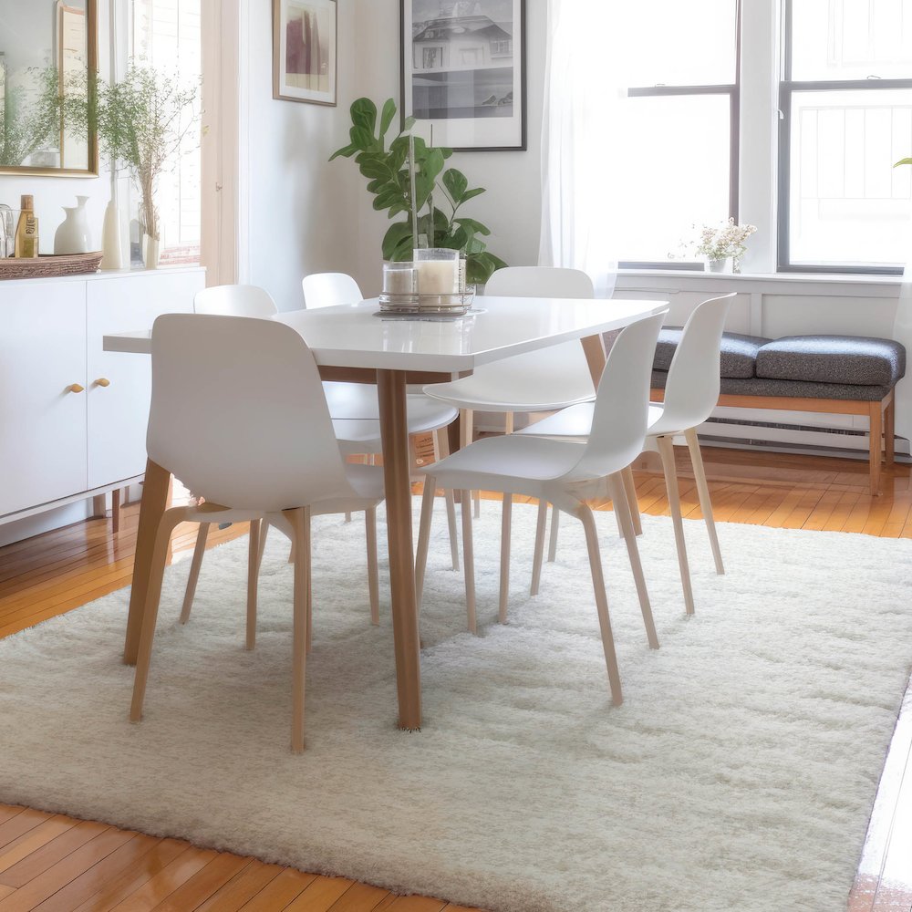 Luxury Washable Voyage VY2 Ivory 10' x 14' Rug. Picture 5
