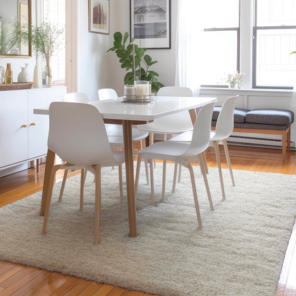 Luxury Washable Voyage VY2 Ivory 10' x 14' Rug. Picture 5