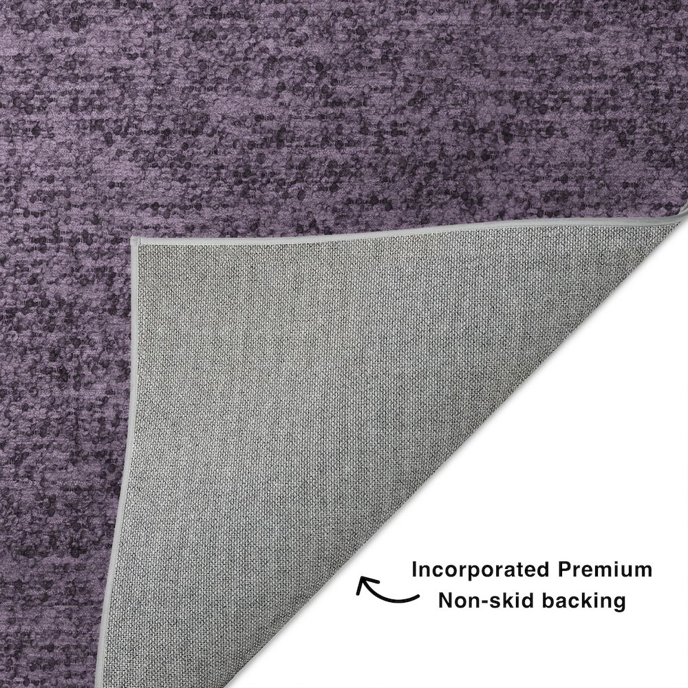 Luxury Washable Voyage VY2 Purple 8' x 8' Rug. Picture 4
