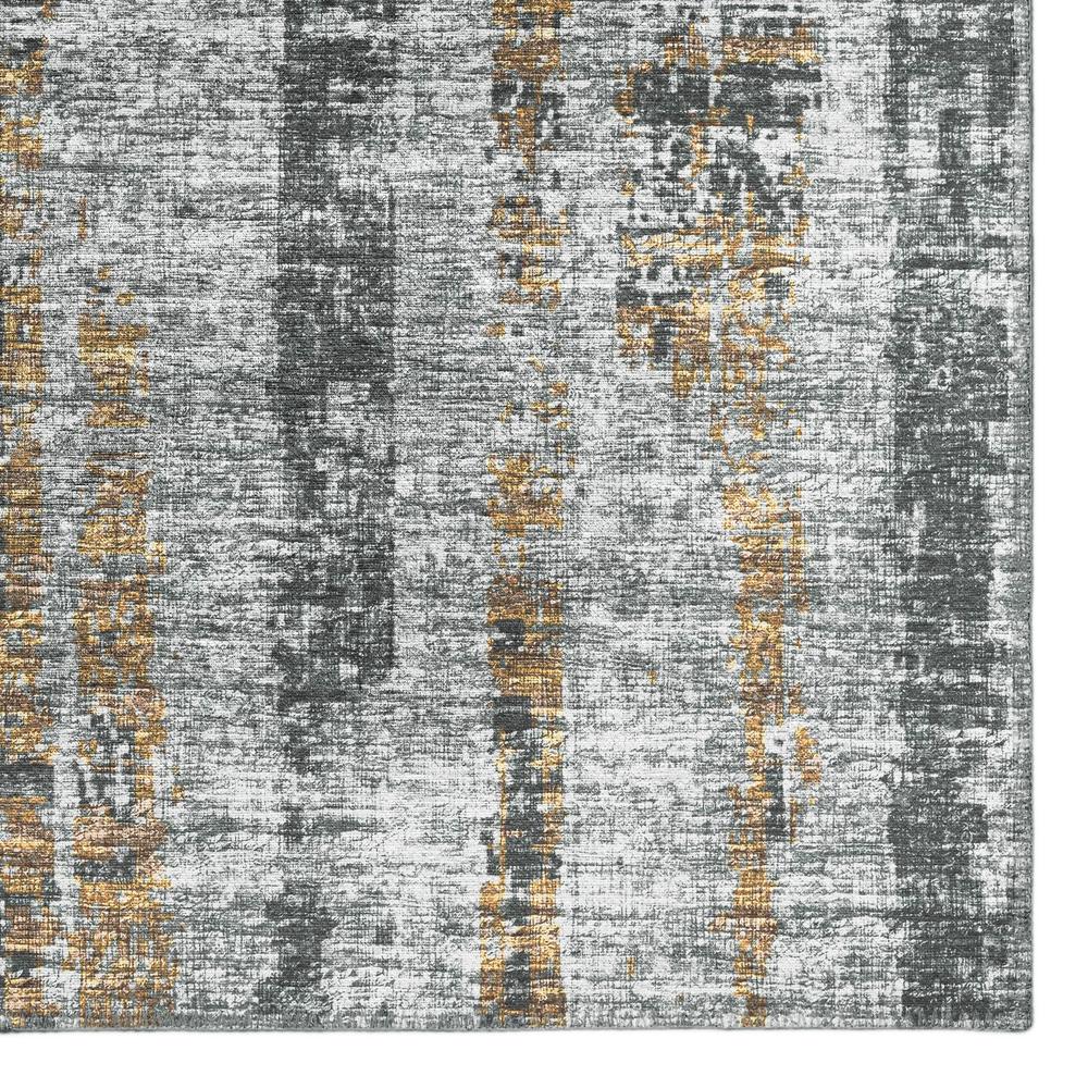 Rylee Silver Transitional Abstract 5' x 7'6" Area Rug Silver ARY36. Picture 2
