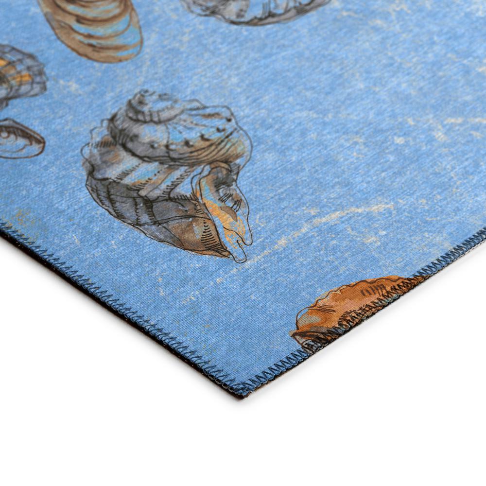 Indoor/Outdoor Seabreeze SZ9 Denim Washable 8' x 10' Rug. Picture 4