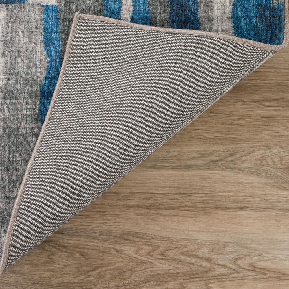 Brisbane BR7 Navy 8' x 8' Round Rug. Picture 4